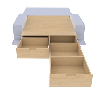 Kitwood - Double plancher arrière et latéral pour fourgon