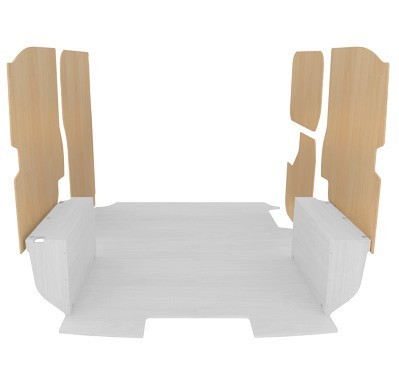 Latéraux contreplaqué brut Protection latérale pour utilitaire Jumpy Expert Proace