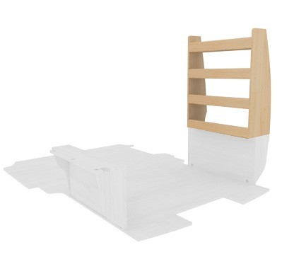 Casier Arrière Droit Casier arrière droit en bois pour Jumpy et Expert