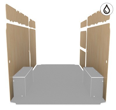 Latéraux contreplaqué verni Protection contreplaqué verni PEFC pour latéraux d'utilitaire