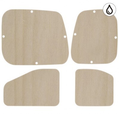 Portes arrières contreplaqué verni Portes arrières contreplaqué verni