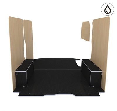 Habillage natural K5 CP antidérapant + verni Kit Habillage bois utilitaire Nissan - Kitwood