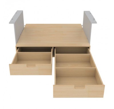 Kitwood - Double plancher avec tiroirs pour véhicule utilitaire