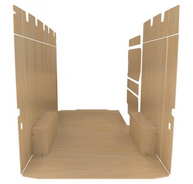 Aménagement Optimum K4 contreplaqué brut Aménagement Optimum K4 contreplaqué brut