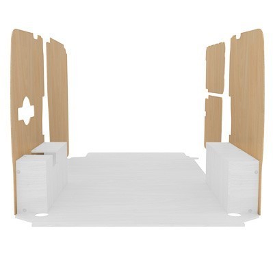 Latéraux contreplaqué brut Latéraux contreplaqué brut