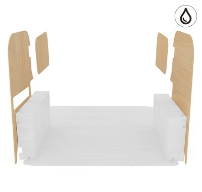 Latéraux contreplaqué verni Latéraux contreplaqué verni