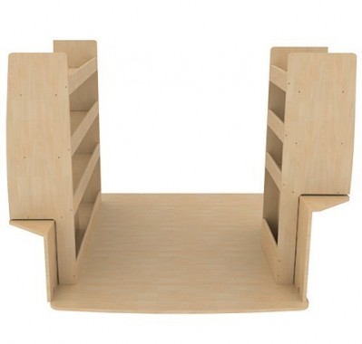 Aménagement Optimum K4 contreplaqué brut Aménagement Optimum K4 contreplaqué brut