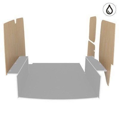 Latéraux contreplaqué verni Latéraux contreplaqué verni