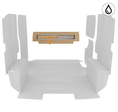 Pack arrimage de cloison en contreplaqué verni Pack arrimage de cloison en contreplaqué verni