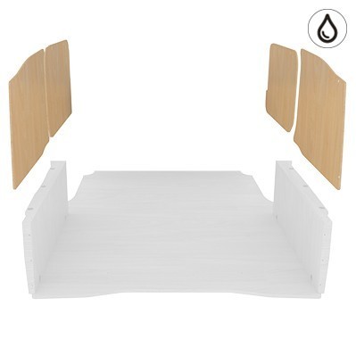 Latéraux contreplaqué verni Latéraux contreplaqué verni