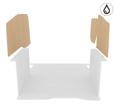 Latéraux contreplaqué verni Latéraux contreplaqué verni