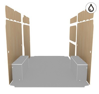 Latéraux contreplaqué verni Latéraux contreplaqué verni