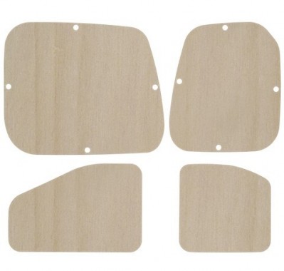 Portes arrières contreplaqué brut Portes arrières contreplaqué brut