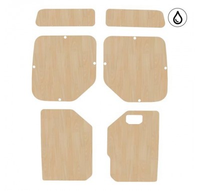 PORTES ARRIÈRES CONTREPLAQUÉ VERNI