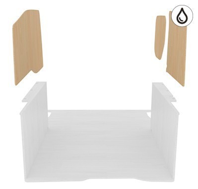 Latéraux contreplaqué verni Latéraux contreplaqué verni