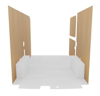 Latéraux contreplaqué brut Latéraux contreplaqué brut