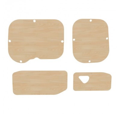 Portes arrières contreplaqué brut Portes arrières contreplaqué brut