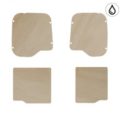 PORTES ARRIÈRES CONTREPLAQUÉ VERNI