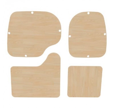 PORTES ARRIÈRES CONTREPLAQUÉ BRUT