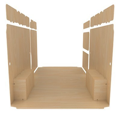 Habillage natural K4 contreplaqué brut Habillage natural K4 contreplaqué brut