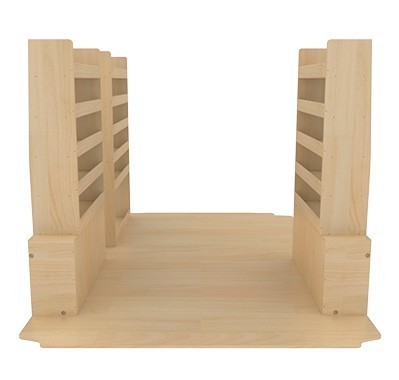 Aménagement Optimum K4 contreplaqué brut Aménagement Optimum K4 contreplaqué brut